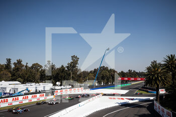 2023-01-14 - 11 DI GRASSI Lucas (bra), Mahindra Racing, Spark-Mahindra, Mahindra M9-Electro, action 27 DENNIS Jake (gbr), Avalanche Andretti Formula E, Spark-Porsche, Porsche 99X Electric, action depart, start during the 2023 Mexico City ePrix, 1st meeting of the 2022-23 ABB FIA Formula E World Championship, on the Autodromo Hermanos Rodriguez from January 12 to 14, in Mexico City, Mexico - AUTO - 2022 FORMULA E MEXICO CITY EPRIX - FORMULA E - MOTORS