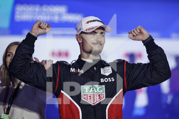 2023-01-28 - WEHRLEIN Pascal (ger), TAG HAUER Porsche Formula E Team, Porsche 99X Electric, portrait celebration victory during the 2023 Diriyah ePrix, 2nd meeting of the 2022-23 ABB FIA Formula E World Championship, on the Riyadh Street Circuit from January 26 to 28, in Diriyah, Saudi Arabia - AUTO - 2023 FORMULA E DIRIYAH EPRIX - FORMULA E - MOTORS