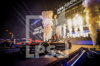 2023-01-28 - WEHRLEIN Pascal (ger), TAG HAUER Porsche Formula E Team, Porsche 99X Electric, portrait podium, portrait during the 2023 Diriyah ePrix, 2nd meeting of the 2022-23 ABB FIA Formula E World Championship, on the Riyadh Street Circuit from January 26 to 28, in Diriyah, Saudi Arabia - AUTO - 2023 FORMULA E DIRIYAH EPRIX - FORMULA E - MOTORS