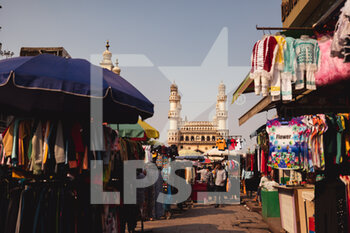 2023-02-08 - Charminar paysage, lanscape ambiance and illustratio n of the city during the 2023 Hyderabad ePrix, 3rd meeting of the 2022-23 ABB FIA Formula E World Championship, on the Hyderabad Street Circuit from February 9 to 11, in Hyderabad, India - AUTO - 2022 FORMULA E HYDERABAD EPRIX - FORMULA E - MOTORS