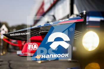 2023-02-09 - NIO 333 Formula E Team, Spark-NIO, NIO 333 ER9, front wing during the 2023 Hyderabad ePrix, 3rd meeting of the 2022-23 ABB FIA Formula E World Championship, on the Hyderabad Street Circuit from February 9 to 11, in Hyderabad, India - AUTO - 2022 FORMULA E HYDERABAD EPRIX - FORMULA E - MOTORS