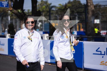 2023-02-10 - BERTRAND Frédéric, Mahindra Racing Team Principal and CEO, portrait and Elisa Sacchini, Sporting Manager Mahindra Racing Team, portrait at the trackwalk during the 2023 Hyderabad ePrix, 3rd meeting of the 2022-23 ABB FIA Formula E World Championship, on the Hyderabad Street Circuit from February 9 to 11, in Hyderabad, India - AUTO - 2022 FORMULA E HYDERABAD EPRIX - FORMULA E - MOTORS