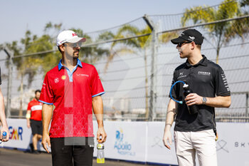 2023-02-10 - DI GRASSI Lucas (bra), Mahindra Racing, Spark-Mahindra, Mahindra M9-Electro, VANDOORNE Stoffel (bel), DS Penske Formula E Team, Spark-DS, DS E-Tense FE23, portrait during the 2023 Hyderabad ePrix, 3rd meeting of the 2022-23 ABB FIA Formula E World Championship, on the Hyderabad Street Circuit from February 9 to 11, in Hyderabad, India - AUTO - 2022 FORMULA E HYDERABAD EPRIX - FORMULA E - MOTORS