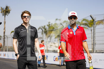 2023-02-10 - DI GRASSI Lucas (bra), Mahindra Racing, Spark-Mahindra, Mahindra M9-Electro, TURVEY Oliver (gbr), DS Penske Formula E Team Reserve Driver, Spark-DS, DS E-Tense FE23, action during the 2023 Hyderabad ePrix, 3rd meeting of the 2022-23 ABB FIA Formula E World Championship, on the Hyderabad Street Circuit from February 9 to 11, in Hyderabad, India - AUTO - 2022 FORMULA E HYDERABAD EPRIX - FORMULA E - MOTORS