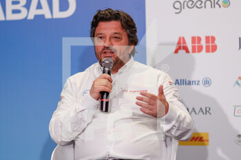 2023-02-10 - conference de presse, press conference, BERTRAND Frédéric, Mahindra Racing Team Principal and CEO, portrait during the 2023 Hyderabad ePrix, 3rd meeting of the 2022-23 ABB FIA Formula E World Championship, on the Hyderabad Street Circuit from February 9 to 11, in Hyderabad, India - AUTO - 2022 FORMULA E HYDERABAD EPRIX - FORMULA E - MOTORS