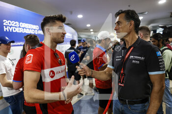 2023-02-10 - DENNIS Jake (gbr), Avalanche Andretti Formula E, Spark-Porsche, Porsche 99X Electric, portrait during the 2023 Hyderabad ePrix, 3rd meeting of the 2022-23 ABB FIA Formula E World Championship, on the Hyderabad Street Circuit from February 9 to 11, in Hyderabad, India - AUTO - 2022 FORMULA E HYDERABAD EPRIX - FORMULA E - MOTORS