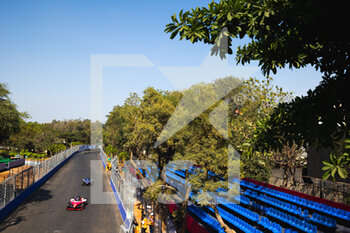 2023-02-10 - 23 FENESTRAZ Sacha (fra), Nissan Formula E Team, Spark-Nissan, Nissan e-4ORCE 04, action 07 GUNTHER Maximilian (ger), Maserati MSG Racing, Spark-Venturi, action during the 2023 Hyderabad ePrix, 3rd meeting of the 2022-23 ABB FIA Formula E World Championship, on the Hyderabad Street Circuit from February 9 to 11, in Hyderabad, India - AUTO - 2022 FORMULA E HYDERABAD EPRIX - FORMULA E - MOTORS