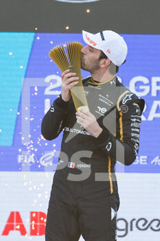 2023-02-11 - VERGNE Jean-Eric (fra), DS Penske Formula E Team, Spark-DS, DS E-Tense FE23, portrait, podium, portrait during the 2023 Hyderabad ePrix, 3rd meeting of the 2022-23 ABB FIA Formula E World Championship, on the Hyderabad Street Circuit from February 9 to 11, in Hyderabad, India - AUTO - 2022 FORMULA E HYDERABAD EPRIX - FORMULA E - MOTORS