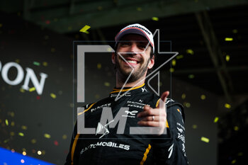 2023-04-23 - VERGNE Jean-Eric (fra), DS Penske Formula E Team, Spark-DS, DS E-Tense FE23, portrait podium during the 2023 Berlin ePrix, 6th meeting of the 2022-23 ABB FIA Formula E World Championship, on the Tempelhof Airport Street Circuit from April 21 to 23, 2023 in Berlin, Germany - AUTO - 2023 FORMULA E BERLIN EPRIX - FORMULA E - MOTORS