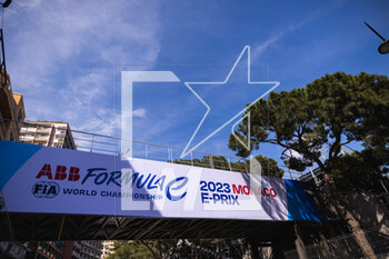 2023-05-04 - branding illustration of the city during the 2023 Monaco ePrix, 7th meeting of the 2022-23 ABB FIA Formula E World Championship, on the Circuit de Monaco from May 4 to 6, 2023 in Monaco - AUTO - 2023 FORMULA E MONACO EPRIX - FORMULA E - MOTORS