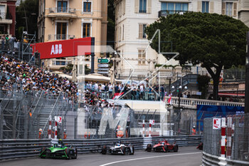 2023-05-06 - 37 CASSIDY Nick (nzl), Envision Racing, Spark-Jaguar, Jaguar I - Time 6, action 09 EVANS Mitch (nzl), Jaguar TCS Racing, Spark-Jaguar, Jaguar I - Time 6, action 27 DENNIS Jake (gbr), Avalanche Andretti Formula E, Spark-Porsche, Porsche 99X Electric, action during the 2023 Monaco ePrix, 7th meeting of the 2022-23 ABB FIA Formula E World Championship, on the Circuit de Monaco from May 4 to 6, 2023 in Monaco - AUTO - 2023 FORMULA E MONACO EPRIX - FORMULA E - MOTORS