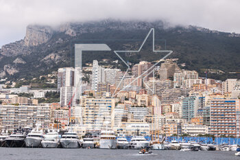 2023-05-06 - paysage, landscape bateau, boat, illustration of the city during the 2023 Monaco ePrix, 7th meeting of the 2022-23 ABB FIA Formula E World Championship, on the Circuit de Monaco from May 4 to 6, 2023 in Monaco - AUTO - 2023 FORMULA E MONACO EPRIX - FORMULA E - MOTORS