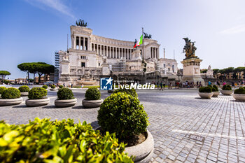 2023-07-12 - Monumento a Vittorio Emanuele II during the 2023 Hankook Rome ePrix, 10th meeting of the 2022-23 ABB FIA Formula E World Championship, on the Circuit Cittadino dell’EUR from July 14 to 16, 2023 in Rome, Italy - AUTO - 2023 FORMULA E ROME EPRIX - FORMULA E - MOTORS