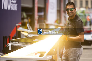 2023-07-13 - Bastien Roux, Mister Univers for Valence during the 2023 Hankook Rome ePrix, 10th meeting of the 2022-23 ABB FIA Formula E World Championship, on the Circuit Cittadino dell’EUR from July 14 to 16, 2023 in Rome, Italy - AUTO - 2023 FORMULA E ROME EPRIX - FORMULA E - MOTORS