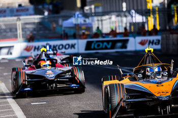 2023-07-15 - 05 HUGHES Jake (gbr), Neom McLaren Formula E Team, Spark-Nissan, Nissan e-4ORCE 04, action during the 2023 Hankook Rome ePrix, 10th meeting of the 2022-23 ABB FIA Formula E World Championship, on the Circuit Cittadino dell’EUR from July 14 to 16, 2023 in Rome, Italy - AUTO - 2023 FORMULA E ROME EPRIX - FORMULA E - MOTORS