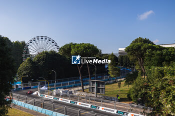 2023-07-15 - 27 DENNIS Jake (gbr), Avalanche Andretti Formula E, Spark-Porsche, Porsche 99X Electric, action during the 2023 Hankook Rome ePrix, 10th meeting of the 2022-23 ABB FIA Formula E World Championship, on the Circuit Cittadino dell’EUR from July 14 to 16, 2023 in Rome, Italy - AUTO - 2023 FORMULA E ROME EPRIX - FORMULA E - MOTORS