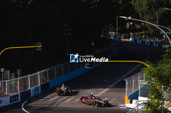 2023-07-15 - 08 MERHI Roberto (spa), Mahindra Racing, Spark-Mahindra, Mahindra M9-Electro, action 13 DA COSTA Antonio Felix (prt), TAG HAUER Porsche Formula E Team, Porsche 99X Electric, action during the 2023 Hankook Rome ePrix, 10th meeting of the 2022-23 ABB FIA Formula E World Championship, on the Circuit Cittadino dell’EUR from July 14 to 16, 2023 in Rome, Italy - AUTO - 2023 FORMULA E ROME EPRIX - FORMULA E - MOTORS