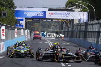 2023-07-15 - Start of the race, 25 VERGNE Jean-Eric (fra), DS Penske Formula E Team, Spark-DS, DS E-Tense FE23, action during the 2023 Hankook Rome ePrix, 10th meeting of the 2022-23 ABB FIA Formula E World Championship, on the Circuit Cittadino dell’EUR from July 14 to 16, 2023 in Rome, Italy - AUTO - 2023 FORMULA E ROME EPRIX - FORMULA E - MOTORS