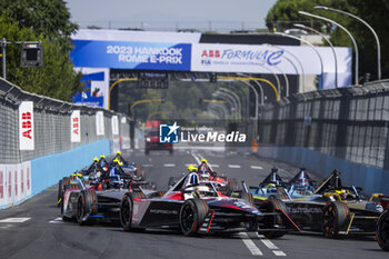 2023-07-15 - Start of the race, 13 DA COSTA Antonio Felix (prt), TAG HAUER Porsche Formula E Team, Porsche 99X Electric, action during the 2023 Hankook Rome ePrix, 10th meeting of the 2022-23 ABB FIA Formula E World Championship, on the Circuit Cittadino dell’EUR from July 14 to 16, 2023 in Rome, Italy - AUTO - 2023 FORMULA E ROME EPRIX - FORMULA E - MOTORS