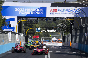 2023-07-15 - 23 FENESTRAZ Sacha (fra), Nissan Formula E Team, Spark-Nissan, Nissan e-4ORCE 04, action during the 2023 Hankook Rome ePrix, 10th meeting of the 2022-23 ABB FIA Formula E World Championship, on the Circuit Cittadino dell’EUR from July 14 to 16, 2023 in Rome, Italy - AUTO - 2023 FORMULA E ROME EPRIX - FORMULA E - MOTORS