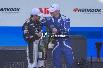 2023-07-15 - EVANS Mitch (nzl), Jaguar TCS Racing, Spark-Jaguar, Jaguar I - Time 6, GUNTHER Maximilian (ger), Maserati MSG Racing, Spark-Venturi, portrait during the 2023 Hankook Rome ePrix, 10th meeting of the 2022-23 ABB FIA Formula E World Championship, on the Circuit Cittadino dell’EUR from July 14 to 16, 2023 in Rome, Italy - AUTO - 2023 FORMULA E ROME EPRIX - FORMULA E - MOTORS