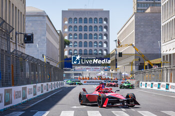 2023-07-15 - 27 DENNIS Jake (gbr), Avalanche Andretti Formula E, Spark-Porsche, Porsche 99X Electric, action during the 2023 Hankook Rome ePrix, 10th meeting of the 2022-23 ABB FIA Formula E World Championship, on the Circuit Cittadino dell’EUR from July 14 to 16, 2023 in Rome, Italy - AUTO - 2023 FORMULA E ROME EPRIX - FORMULA E - MOTORS