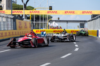 2023-07-15 - Jake Dennis and Mitch Evans, during the Race 1, first day of competition of the FE Grand Prix of Rome 2023, Rome, Italy, 15/07/2023 - FE GRAND PRIX ROME 2023 - FIRST DAY - ROME, ITALY, 15/07/2023 - FORMULA E - MOTORS