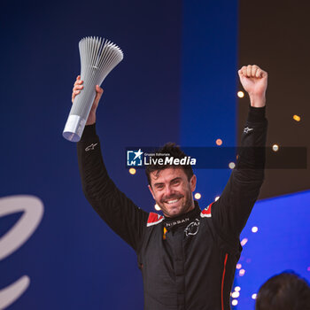 2023-07-16 - NATO Norman (fra), Nissan Formula E Team, Spark-Nissan, Nissan e-4ORCE 04, portrait at the podium during the 2023 Hankook Rome ePrix, 10th meeting of the 2022-23 ABB FIA Formula E World Championship, on the Circuit Cittadino dell’EUR from July 14 to 16, 2023 in Rome, Italy - AUTO - 2023 FORMULA E ROME EPRIX - FORMULA E - MOTORS