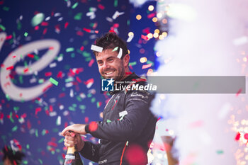 2023-07-16 - NATO Norman (fra), Nissan Formula E Team, Spark-Nissan, Nissan e-4ORCE 04, portrait at the podium during the 2023 Hankook Rome ePrix, 10th meeting of the 2022-23 ABB FIA Formula E World Championship, on the Circuit Cittadino dell’EUR from July 14 to 16, 2023 in Rome, Italy - AUTO - 2023 FORMULA E ROME EPRIX - FORMULA E - MOTORS