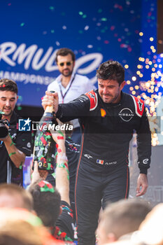 2023-07-16 - NATO Norman (fra), Nissan Formula E Team, Spark-Nissan, Nissan e-4ORCE 04, portrait at the podium during the 2023 Hankook Rome ePrix, 10th meeting of the 2022-23 ABB FIA Formula E World Championship, on the Circuit Cittadino dell’EUR from July 14 to 16, 2023 in Rome, Italy - AUTO - 2023 FORMULA E ROME EPRIX - FORMULA E - MOTORS