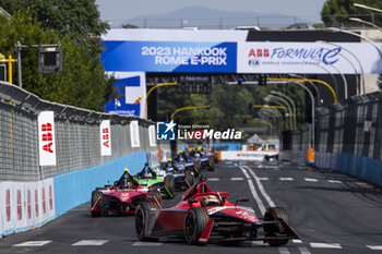 2023-07-16 - 27 DENNIS Jake (gbr), Avalanche Andretti Formula E, Spark-Porsche, Porsche 99X Electric, action during the 2023 Hankook Rome ePrix, 10th meeting of the 2022-23 ABB FIA Formula E World Championship, on the Circuit Cittadino dell’EUR from July 14 to 16, 2023 in Rome, Italy - AUTO - 2023 FORMULA E ROME EPRIX - FORMULA E - MOTORS