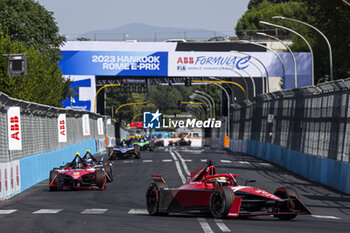 2023-07-16 - 27 DENNIS Jake (gbr), Avalanche Andretti Formula E, Spark-Porsche, Porsche 99X Electric, action during the 2023 Hankook Rome ePrix, 10th meeting of the 2022-23 ABB FIA Formula E World Championship, on the Circuit Cittadino dell’EUR from July 14 to 16, 2023 in Rome, Italy - AUTO - 2023 FORMULA E ROME EPRIX - FORMULA E - MOTORS