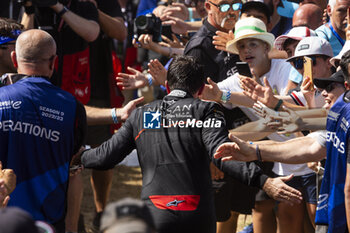 2023-07-16 - Podium ceremony, NATO Norman (fra), Nissan Formula E Team, Spark-Nissan, Nissan e-4ORCE 04, portrait during the 2023 Hankook Rome ePrix, 10th meeting of the 2022-23 ABB FIA Formula E World Championship, on the Circuit Cittadino dell’EUR from July 14 to 16, 2023 in Rome, Italy - AUTO - 2023 FORMULA E ROME EPRIX - FORMULA E - MOTORS