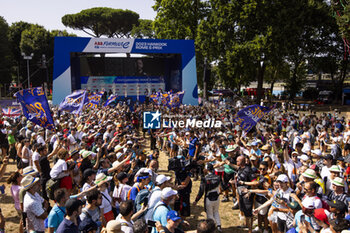 2023-07-16 - Podium ceremony, BIRD Sam (gbr), Jaguar TCS Racing, Spark-Jaguar, Jaguar I - Time 6, portrait during the 2023 Hankook Rome ePrix, 10th meeting of the 2022-23 ABB FIA Formula E World Championship, on the Circuit Cittadino dell’EUR from July 14 to 16, 2023 in Rome, Italy - AUTO - 2023 FORMULA E ROME EPRIX - FORMULA E - MOTORS