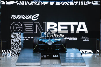 2023-07-28 - Gen Beta, Indoor Landspeed World record during the 2023 Hankook London ePrix, 12th meeting of the 2022-23 ABB FIA Formula E World Championship, on the ExCeL London from July 29 to 30, 2023 in London, United Kingdom - AUTO - 2023 FORMULA E HANKOOK LONDON EPRIX - FORMULA E - MOTORS