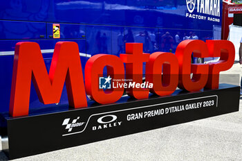 2023-06-11 - MotoGP logo of Mugello International Circuit - RACE MOTOGP GRAND PRIX OF ITALY - MOTOGP - MOTORS
