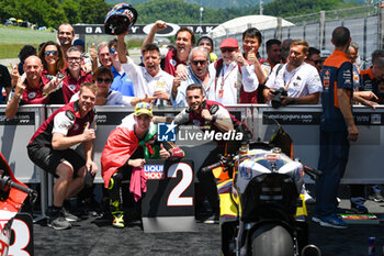 2023-06-11 - Arbolino Tony (Ita)
Team: ELF Marc VDS celebrates on the podium of moto2 - RACE MOTOGP GRAND PRIX OF ITALY - MOTOGP - MOTORS