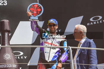 2023-06-11 - Johann Zarco FR Prima Pramac Racing Ducati celebrates on the podium after the Gran Premio d'Italia Oakley - RACE MOTOGP GRAND PRIX OF ITALY - MOTOGP - MOTORS
