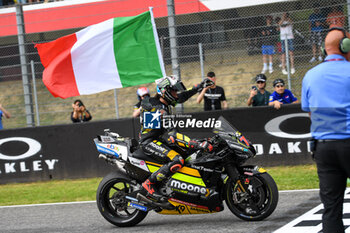 2023-06-10 - Marco Bezzecchi IT Mooney VR46 Racing Team Ducati celebrates after the Sprint - TISSOT SPRINT MOTOGP GRAND PRIX OF ITALY - MOTOGP - MOTORS