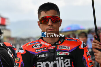2023-06-10 - Maverick Vinales ES Aprilia Racing Aprilia in the starting grid - TISSOT SPRINT MOTOGP GRAND PRIX OF ITALY - MOTOGP - MOTORS