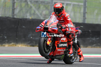2023-06-09 - Francesco Bagnaia IT Ducati Lenovo Team Ducati at the starting tests - FREE PRACTICE MOTOGP GRAND PRIX OF ITALY - MOTOGP - MOTORS