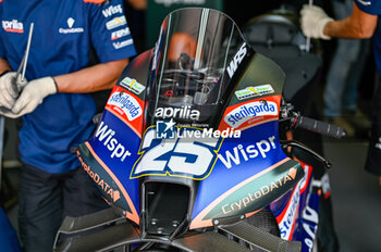 2023-06-09 - Raul Fernandez ES CryptoDATA RNF MotoGP Team Aprilia detail of moto - FREE PRACTICE MOTOGP GRAND PRIX OF ITALY - MOTOGP - MOTORS