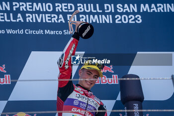 2023-09-10 - 10 Diogo Moreira (Bra) MT Helmets - MSI wins Moto3 Race during San Marino and Rimini Riviera Red Bull Grand Prix on September 10, 2023 at Misano World Circuit, Italy - RACE MOTO2, MOTO3 OF  THE GRAND PRIX RED BULL SAN MARINO AND RIVIERA RIMINI - MOTOGP - MOTORS