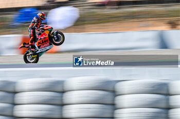 2023-09-01 - Albert Arenas (75) of Spain and Red Bull KTM Ajo during the MOTO 2 Free Practice 2 of the Catalunya Grand Prix at Montmelo racetrack, Spain on September 01, 2023 (Photo: Alvaro Sanchez) Cordon Press - FREE PRACTICE MOTOGP GRAN PRIX CATALUNYA - MOTOGP - MOTORS