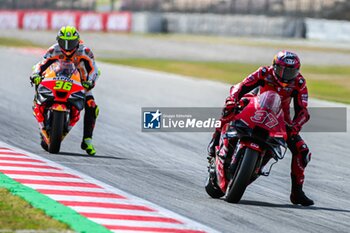 2023-09-01 - Augusto Fernandez (37) of Spain and GasGas Factory Racing Tech3 and Joan Mir (36) of Spain and Repsol Honda Team during the MOTO GP PRACTICE of the Catalunya Grand Prix at Montmelo racetrack, Spain on September 01, 2023 (Photo: Alvaro Sanchez) Cordon Press - FREE PRACTICE MOTOGP GRAN PRIX CATALUNYA - MOTOGP - MOTORS