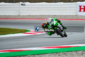 2023-09-01 - David Salvador (38) of Spain and CIP Green Power during the MOTO 3 Free Practice 2 of the Catalunya Grand Prix at Montmelo racetrack, Spain on September 01, 2023 (Photo: Alvaro Sanchez) Cordon Press - FREE PRACTICE MOTOGP GRAN PRIX CATALUNYA - MOTOGP - MOTORS
