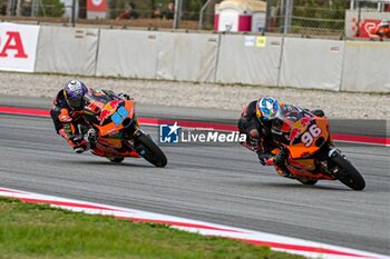 2023-09-02 - Daniel Holgado (96) of Spain and Red Bull KTM Tech3 and Jose Antonio Rueda (99) of Spain and Red Bull KTM Ajo during the MOTO 3 Free Practice 3 of the Catalunya Grand Prix at Montmelo racetrack, Spain on September 02, 2023 (Photo: Alvaro Sanchez) Cordon Press - FREE PRACTICE MOTOGP GRAN PRIX CATALUNYA - MOTOGP - MOTORS