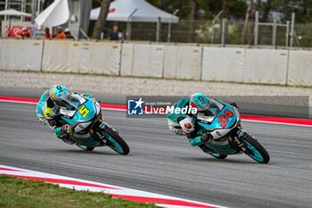 2023-09-02 - Tatsuki Suzuki (24) of Japan and Leopard Racing and Jaume Masia (5) of Spain and Leopard Racing during the MOTO 3 Free Practice 3 of the Catalunya Grand Prix at Montmelo racetrack, Spain on September 02, 2023 (Photo: Alvaro Sanchez) Cordon Press - FREE PRACTICE MOTOGP GRAN PRIX CATALUNYA - MOTOGP - MOTORS