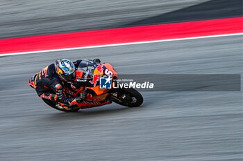 2023-09-02 - Daniel Holgado (96) of Spain and Red Bull KTM Tech3 during the MOTO 3 Free Practice 3 of the Catalunya Grand Prix at Montmelo racetrack, Spain on September 02, 2023 (Photo: Alvaro Sanchez) Cordon Press - FREE PRACTICE MOTOGP GRAN PRIX CATALUNYA - MOTOGP - MOTORS