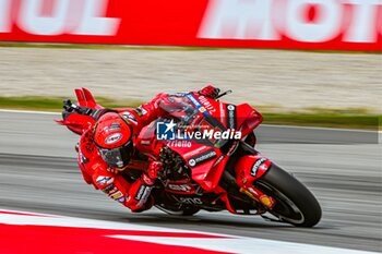 2023-09-02 - Francesco Bagnaia (1) of Italy and Ducati Team during the MOTO GP QUALIFYING of the Catalunya Grand Prix at Montmelo racetrack, Spain on September 02, 2023 (Photo: Alvaro Sanchez) Cordon Press - QUALIFYING MOTOGP GRAN PRIX CATALUNYA - MOTOGP - MOTORS